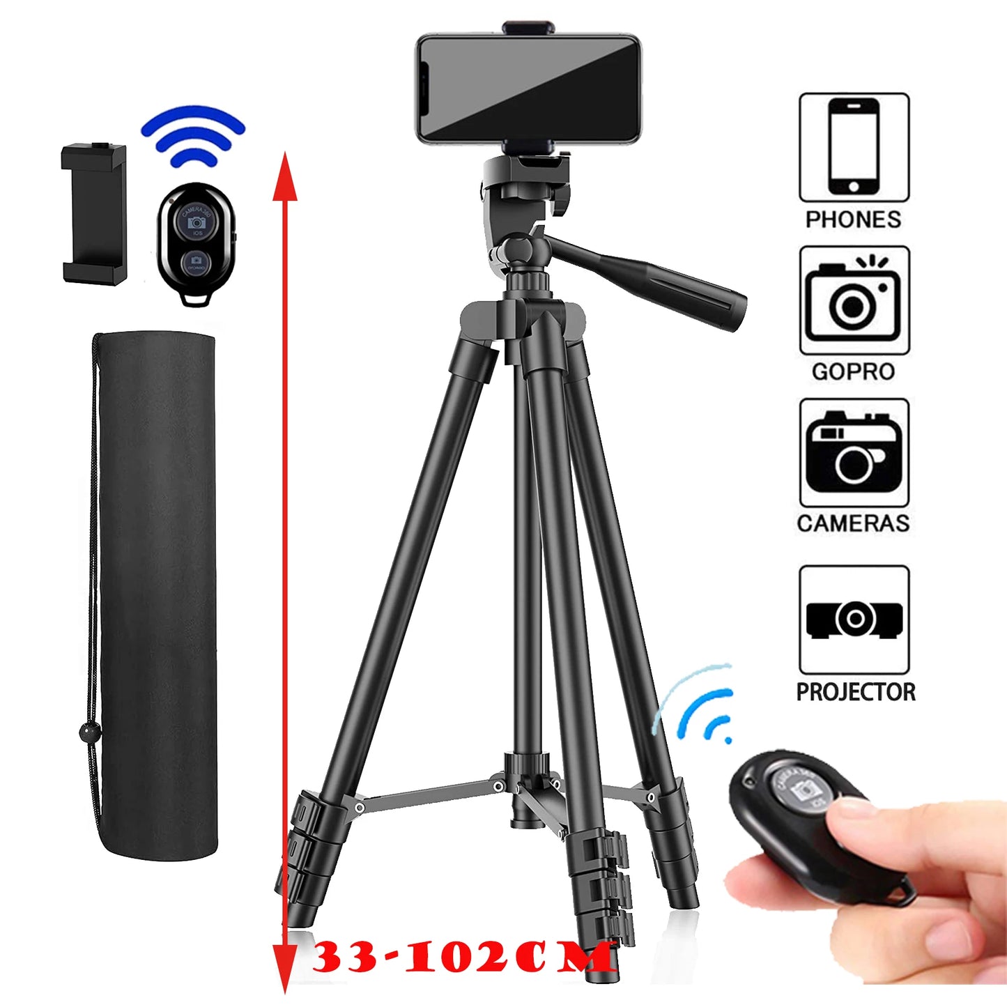 Trépied Bluetooth | 35 à 103 cm