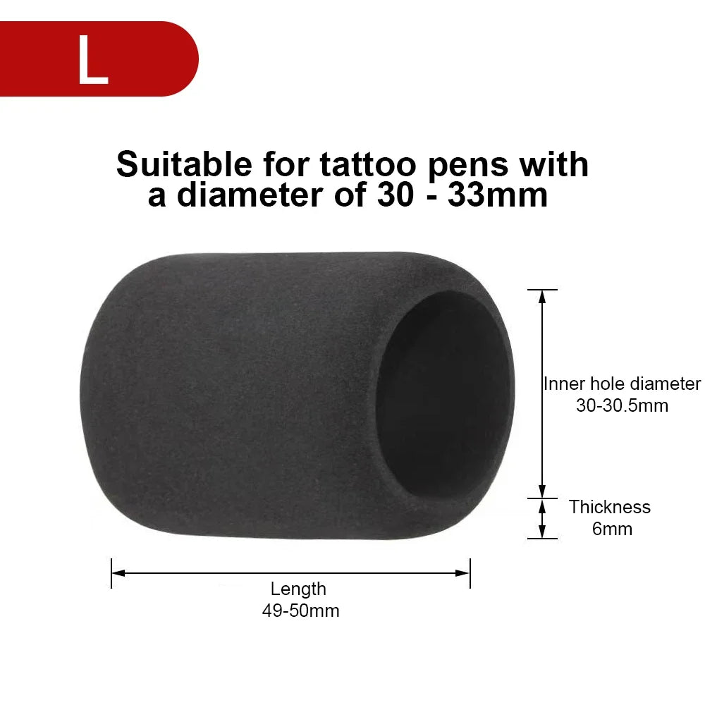 1Pc Tattoo Grip Cover Anti Slip Memory Foam Tattoo Machine Pen Cover Tool Suitable for 25-33mm Diameter Sponge Tattoo Accessory