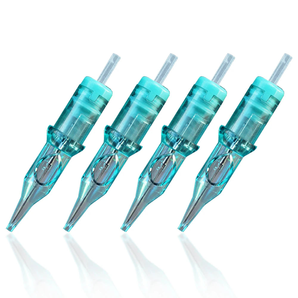 10Pcs Cartridge Tattoo Needles RL/RS/RM/M1 Disposable Safety Sterilized Tattoo Needle For Cartridge Machines Grips #12 #10 #08