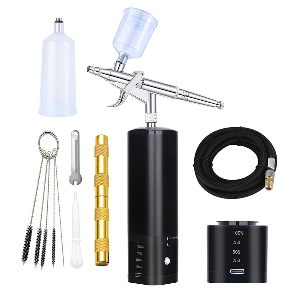 Aérographe professionnel avec kit compresseur | TM100-116W
