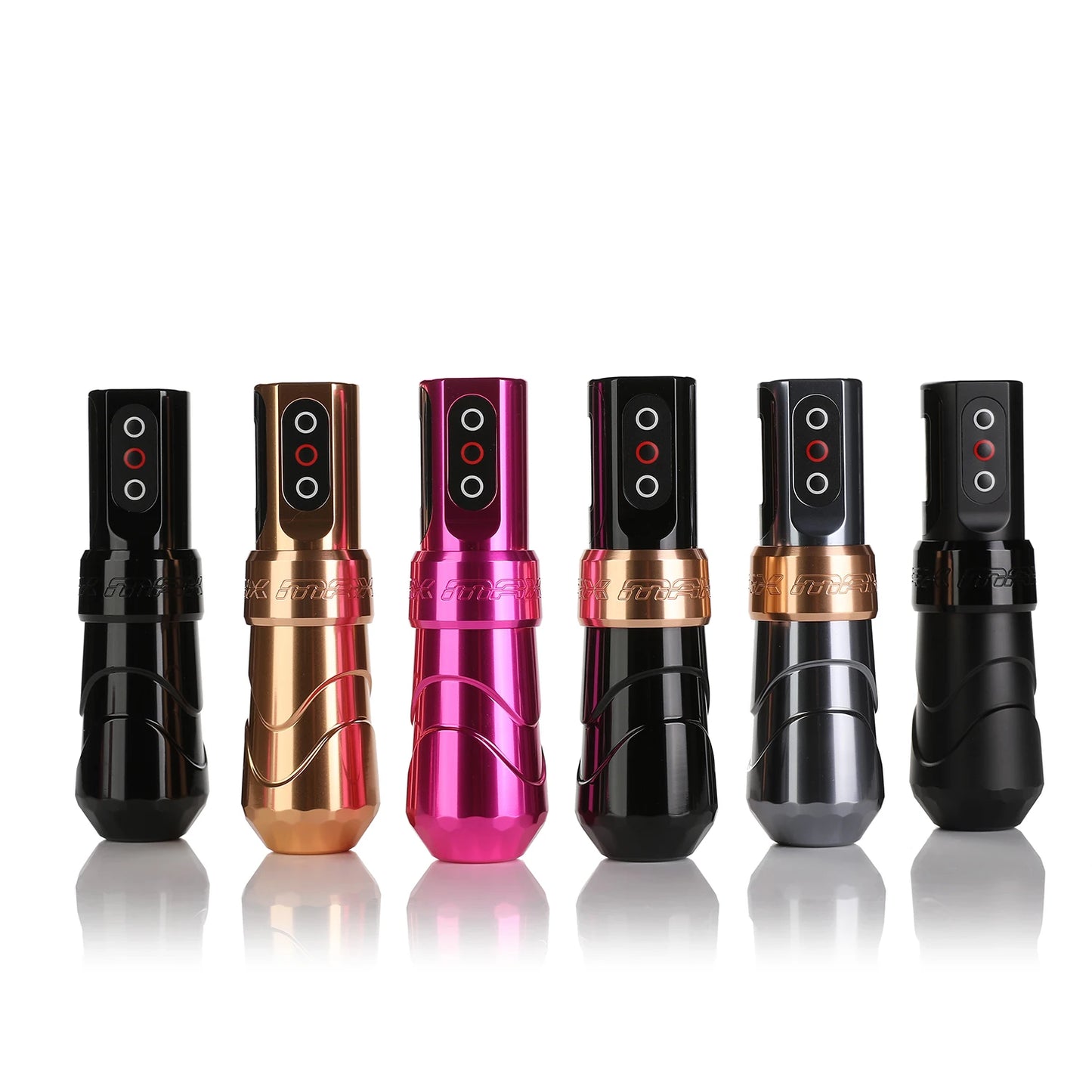 Flux MAX 4.0MM Rotating Tattoo Machine Wireless Permanent Makeup Machine 2400mAh Large Two Battery LED Display Screen Artist