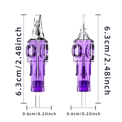 Tattoo Cartridge Needles 20Pcs LASTJUDG Tattoo Needles For Makeup Permanent Tattoo Machine Kit Disposable Safety Tattoo Needles
