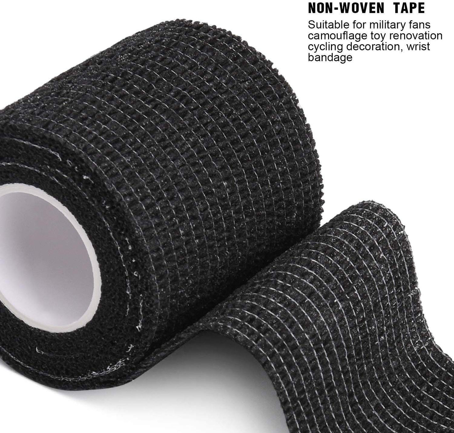 3/6/12/24/48 PCS Tattoo Grip Cover Wrap Disposable Black  Bandage For Tattoo Grip Bandage Machine Tape Tube Accessories