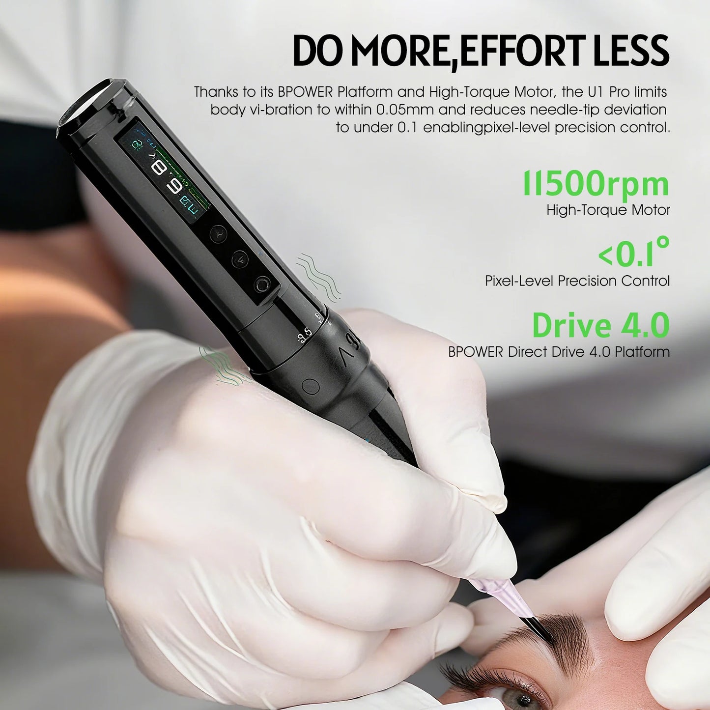 BIOMASER U1Pro Rotary Tattoo Machine Wireless PMU Machine Pen Permanent Makeup Machine Microblading Eyebrow Lip Tattoo Supplies