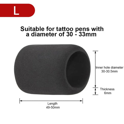 1Pc Tattoo Grip Cover Anti Slip Memory Foam Tattoo Machine Pen Cover Tool Suitable for 25-33mm Diameter Sponge Tattoo Accessory