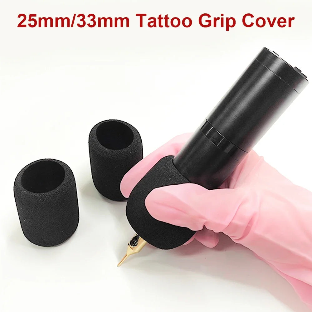 1Pc Tattoo Grip Cover Anti Slip Memory Foam Tattoo Machine Pen Cover Tool Suitable for 25-33mm Diameter Sponge Tattoo Accessory