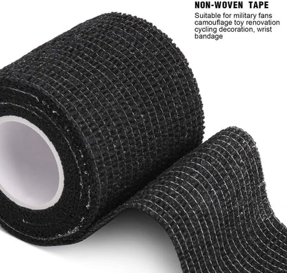 3/6/12/24/48 PCS Tattoo Grip Cover Wrap Disposable Black  Bandage For Tattoo Grip Bandage Machine Tape Tube Accessories