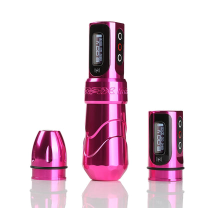 Flux MAX 4.0MM Rotating Tattoo Machine Wireless Permanent Makeup Machine 2400mAh Large Two Battery LED Display Screen Artist