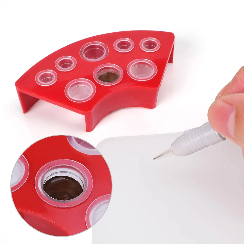 Support porte-gobelets pour encre de tatouage à 8 trous