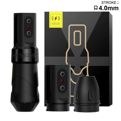 Flux MAX 4.0MM Rotating Tattoo Machine Wireless Permanent Makeup Machine 2400mAh Large Two Battery LED Display Screen Artist