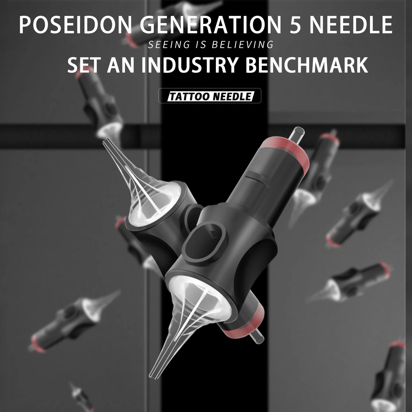 Tattoo Needles POSEIDON V5 20PCS Tattoo Needles Disposable Safty RL Tattoo Cartridge Needle Hot  Permanent Makeup Tattoo Needles