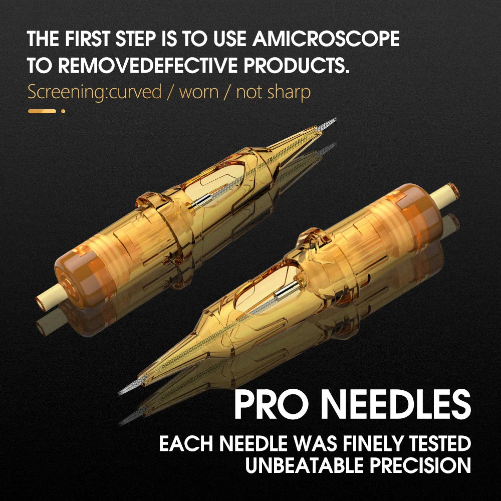 Ambition Glory RL 08/10/12 Tattoo Cartridge Needles 20pcs Disposable Sterilized Safety Tattoo Needle for Cartridge Machine Grips